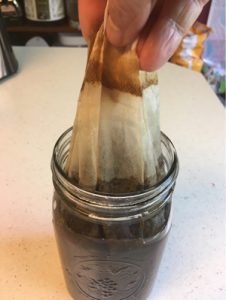 removing filter cold brew coffee